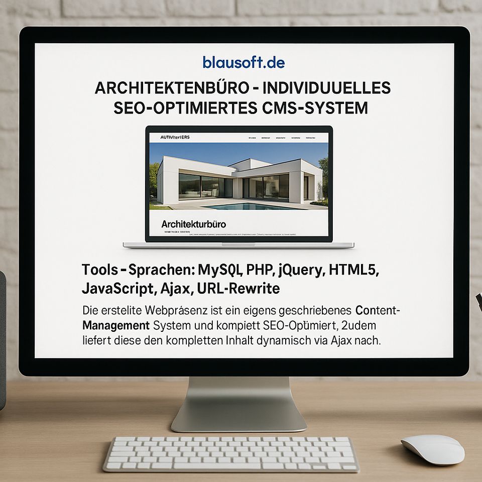 Architektenbüro - individuelles SEO-optimiertes CMS-System