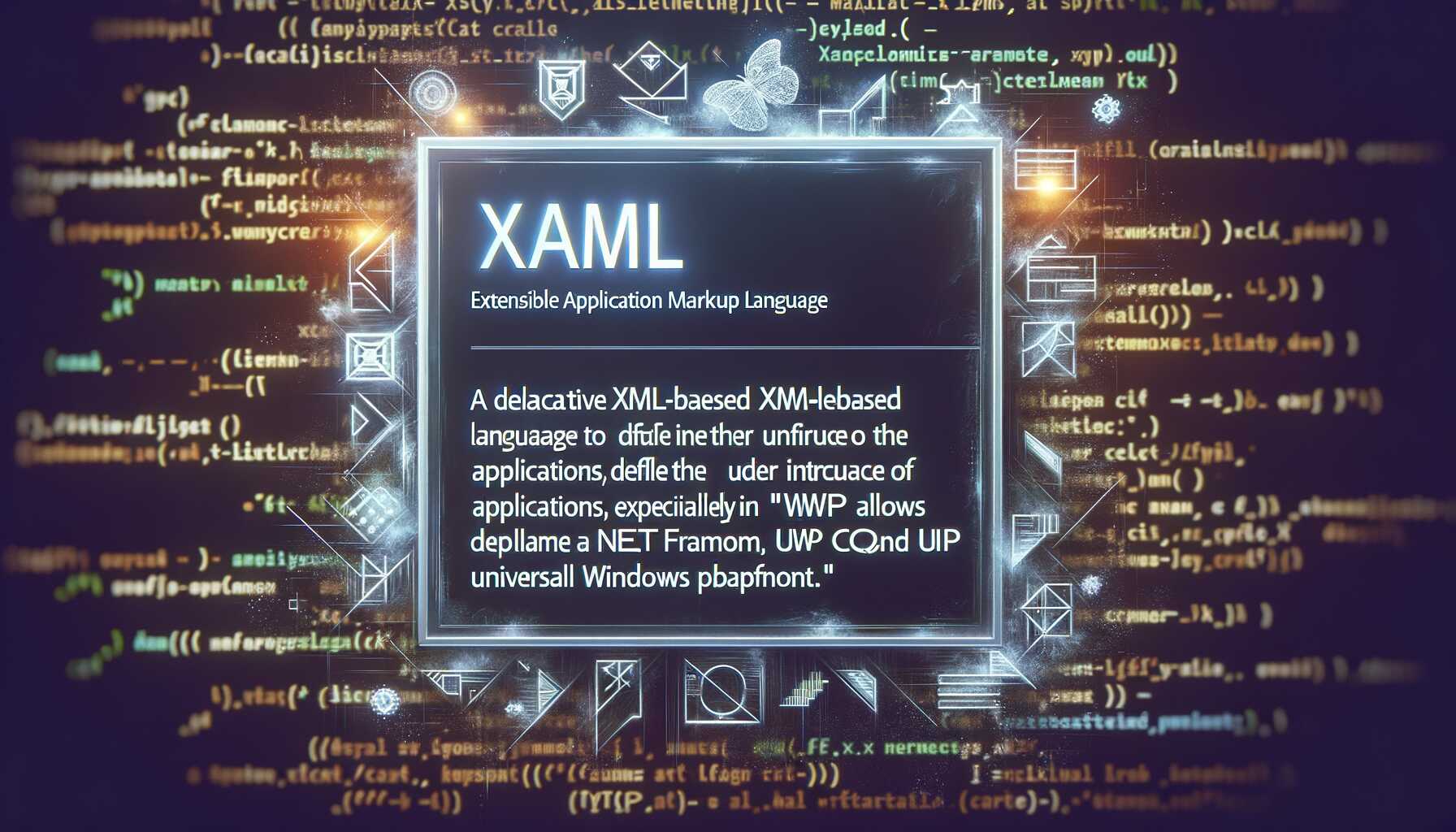 XAML (eXtensible Application Markup Language)
